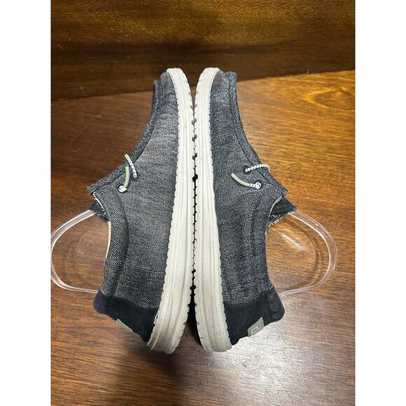 Hey Dude Wally Boho Men 12 Denim Brown Neutral Slip On Shoes Casual Cowboy Aztec - Picture 5 of 7